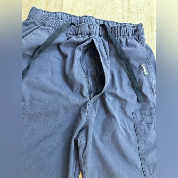 Landau Navy Scrub Pants Men’s Size Medium with Front and Back Pockets - Picture 2 of 4